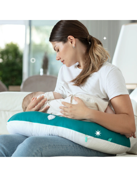 Cuscino Allattamento Koala Hug Baby - Ottanio e Bianco