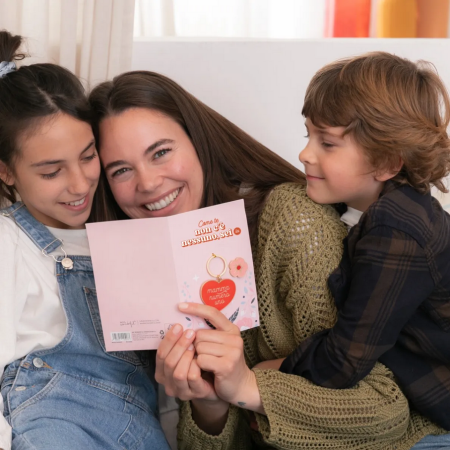 Biglietto con portachiavi – Come te non c'è nessuno, sei la mamma numero uno 2