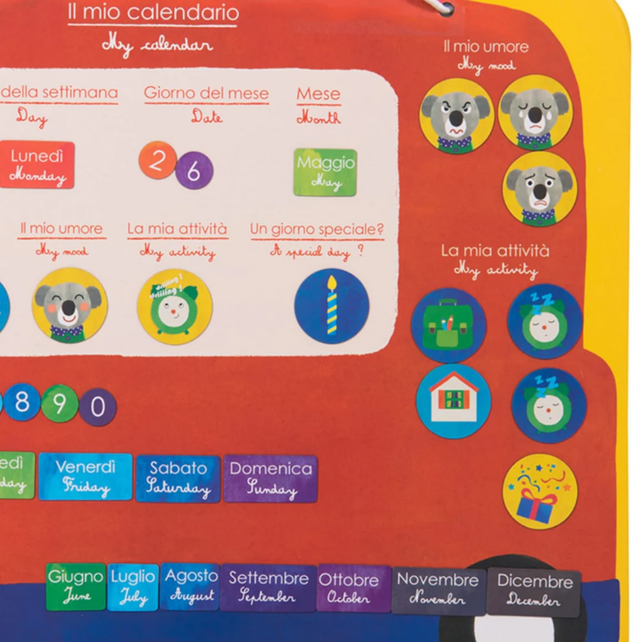 Calendario magnetico Autobus Italiano, Les Popipop 2