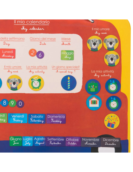 Calendario magnetico Autobus Italiano, Les Popipop Calendario magnetico Autobus Italiano, Les Popipop