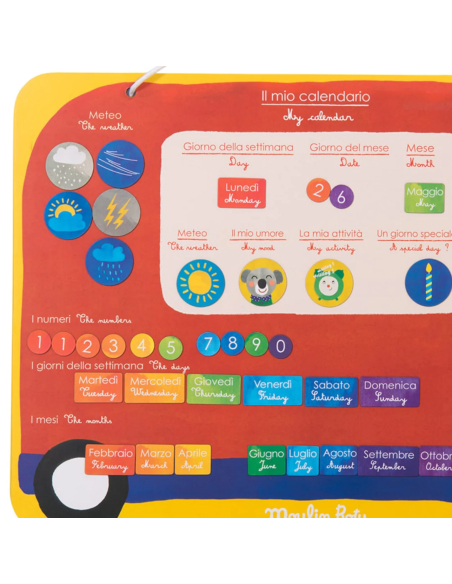 Calendario magnetico Autobus Italiano, Les Popipop Calendario magnetico Autobus Italiano, Les Popipop