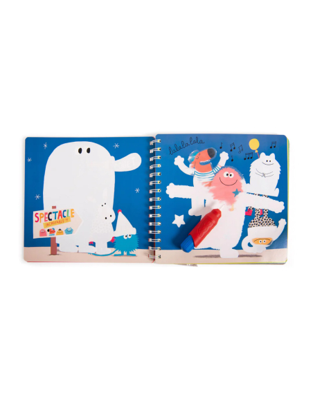 Pittura  Libro " pennello magico"  - Les Schmouks