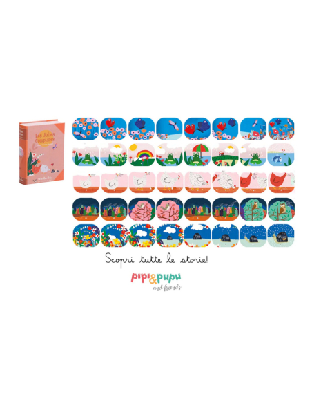 Cofanetto con lampada proiettore storie della buona notte - Filastrocche Les Jolies Comptines