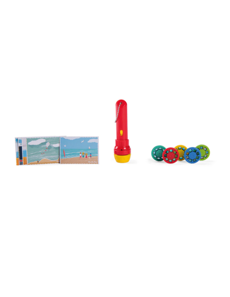 Cofanetto con lampada proiettore storie della buona notte - Filastrocche Les Petites Aventures