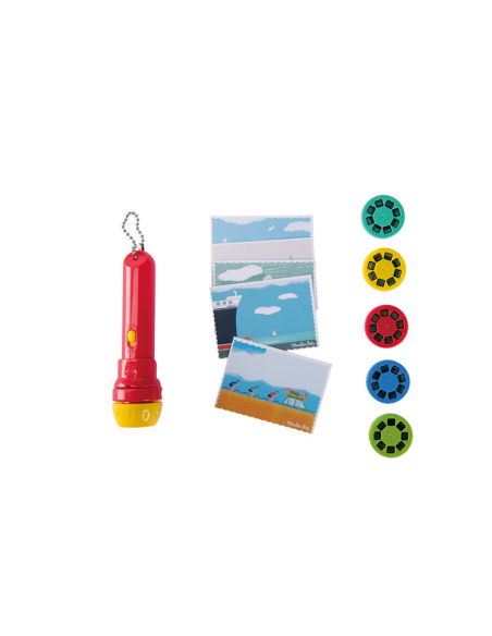 Cofanetto con lampada proiettore storie della buona notte - Filastrocche Les Petites Aventures