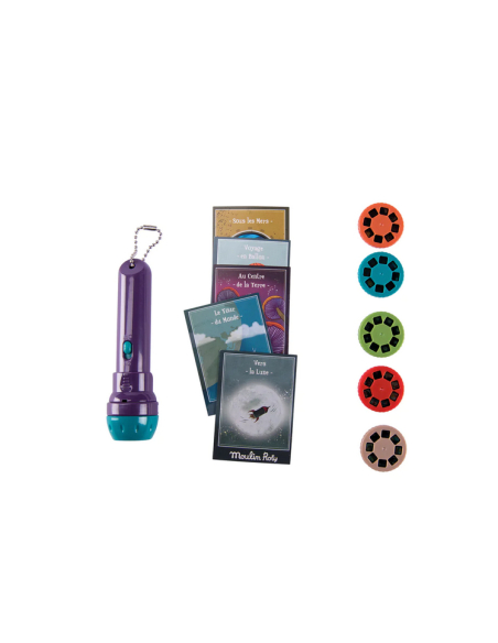 Cofanetto con lampada proiettore storie della buona notte - Filastrocche Les Grandes Voyages