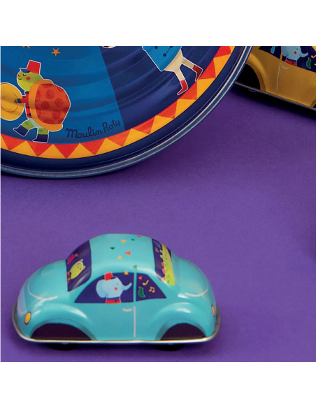 Macchina a frizione in metallo - blu