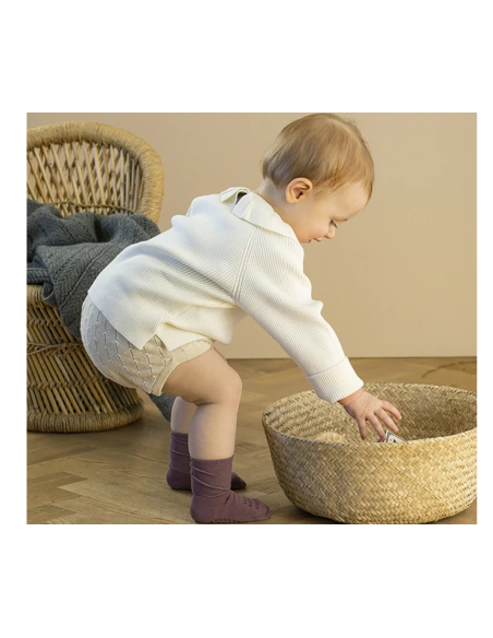 Calzini antiscivolo bamboo - MISTY PLUM