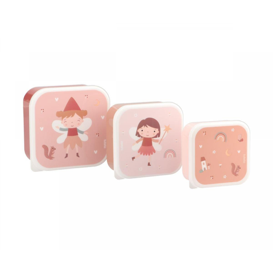 Set di 3 Scatoline Snack Wild Fairies