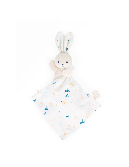 Dou Dou Orsetto morbido con copertina Bianco con Libellule