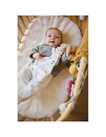 Dou Dou Orsetto morbido con copertina Bianco con Libellule