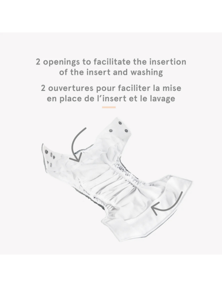 Pannolino lavabile Pocket - Pesche - LPO ECO