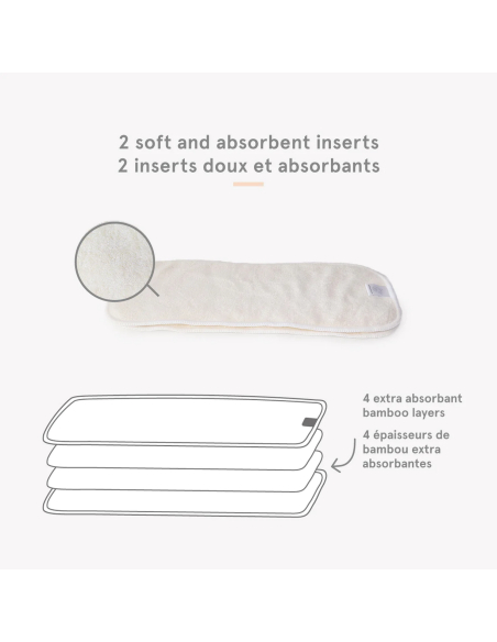 Pannolino lavabile Pocket - Pesche - LPO ECO