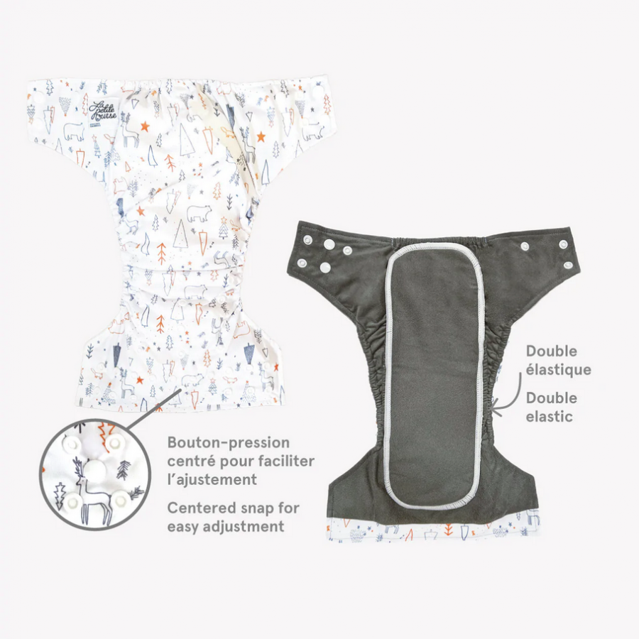 Pannolino lavabile AIO (all in one) - Pesche LPO ECO 2
