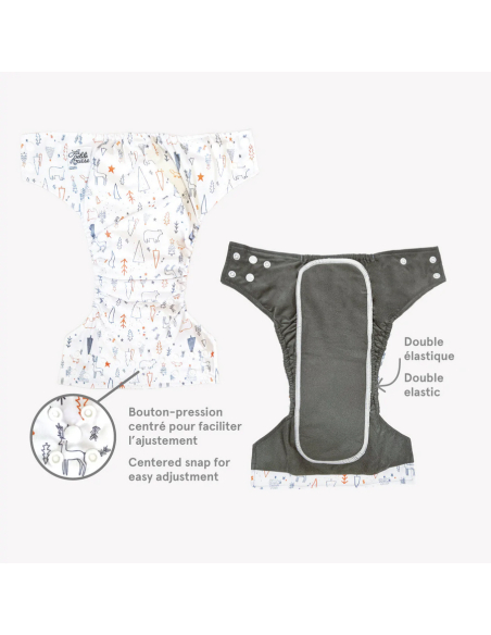 Pannolino lavabile AIO (all in one) - Pesche LPO ECO