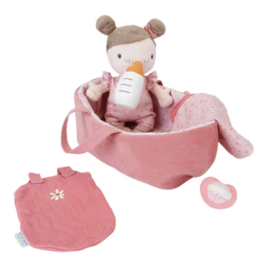 Bambola di stoffa baby doll rosa little dutch 2