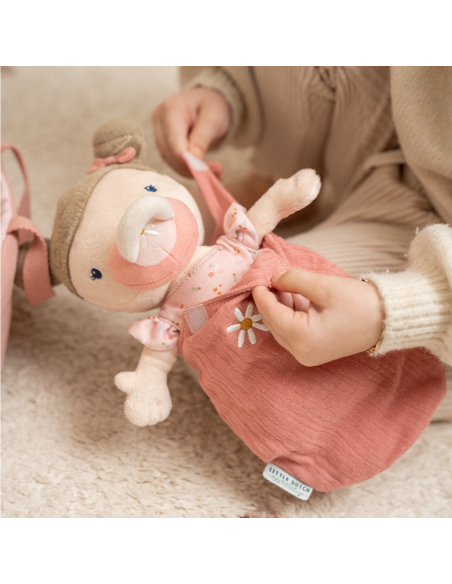 Bambola di stoffa baby doll rosa little dutch
