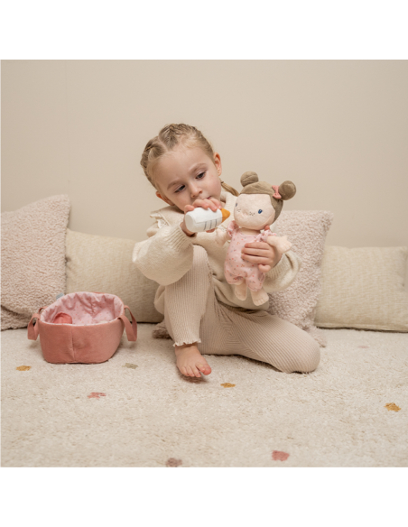 Bambola di stoffa baby doll rosa little dutch