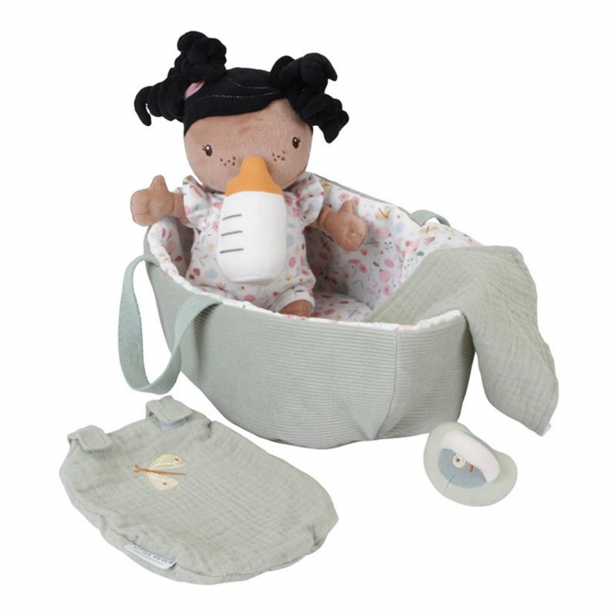 Bambola di stoffa baby doll rosa little dutch 2