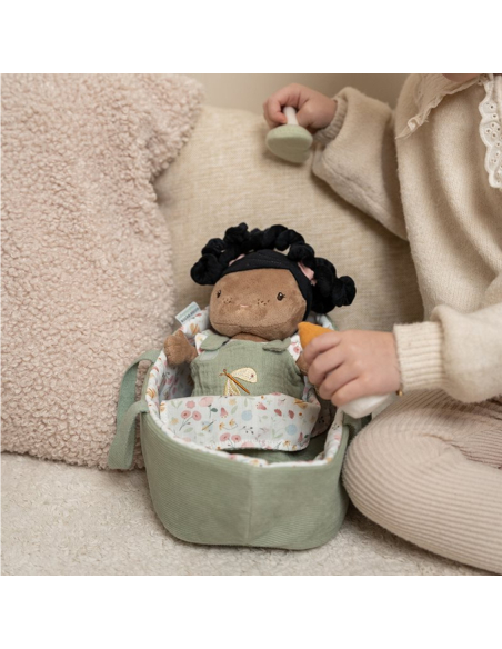 Bambola di stoffa baby doll rosa little dutch