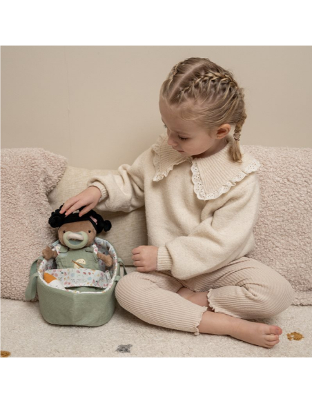 Bambola di stoffa baby doll rosa little dutch