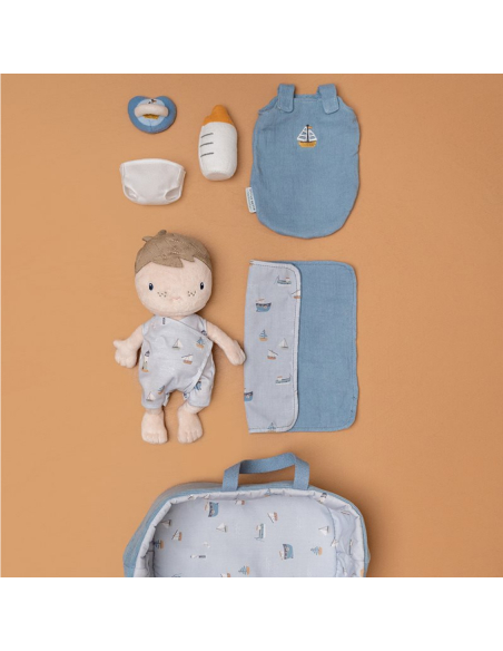 Bambola di stoffa baby doll rosa little dutch