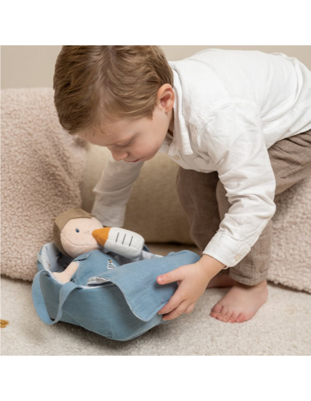 Bambola di stoffa baby doll rosa little dutch