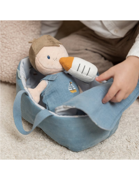 Bambola di stoffa baby doll rosa little dutch