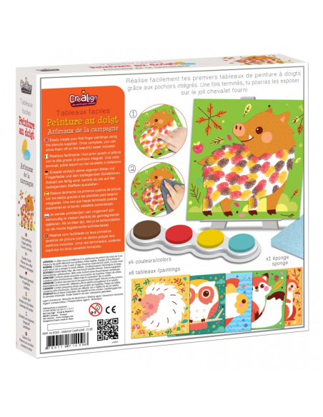 Dipingi con le dita - Animali del bosco