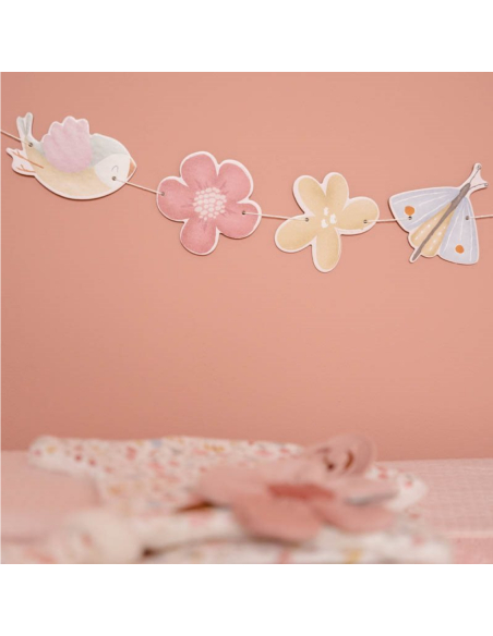 Ghirlanda decorativa Flowers & Butterflies