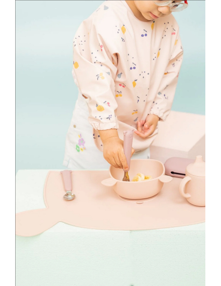 SET POSATE ZOE ILKOALA CON CUSTODIA IN SILICONE - MALVA