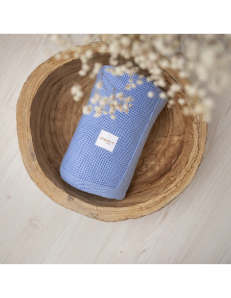 Luxury Bamboo - Coperta trama classica 80x100 cm - Azzurro Luxury Bamboo - Coperta trama classica 80x100 cm - Azzurro