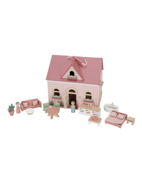 Casa delle Bambole portatile in legno