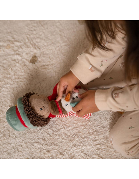 Bambola Di Natale Jake Con Pupazzo Di Neve