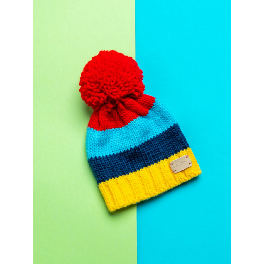 Cappello Inverale Giallo e Blu 2