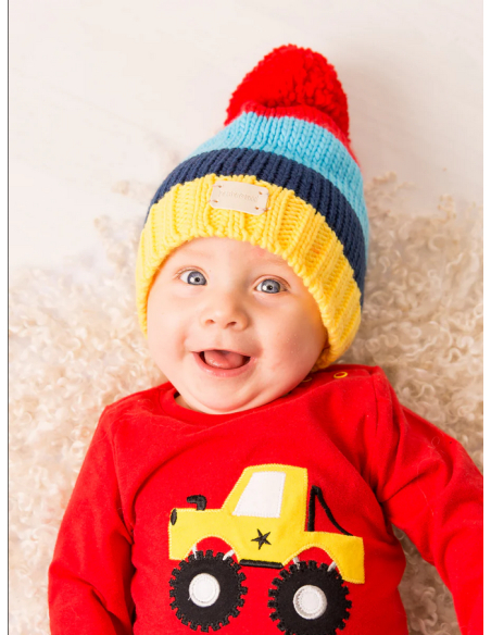 Cappello Inverale Giallo e Blu