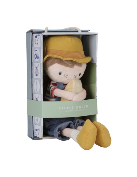 Bambola Jim il contadino olandese con Formaggio 35cm