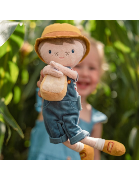 Bambola Jim il contadino olandese con Formaggio 35cm