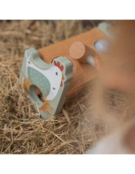 Gioco Con Martello e Palline In Legno - Little Farm