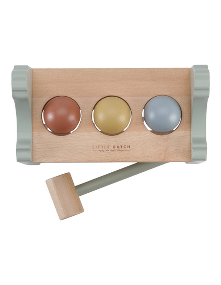 Gioco Con Martello e Palline In Legno - Little Farm