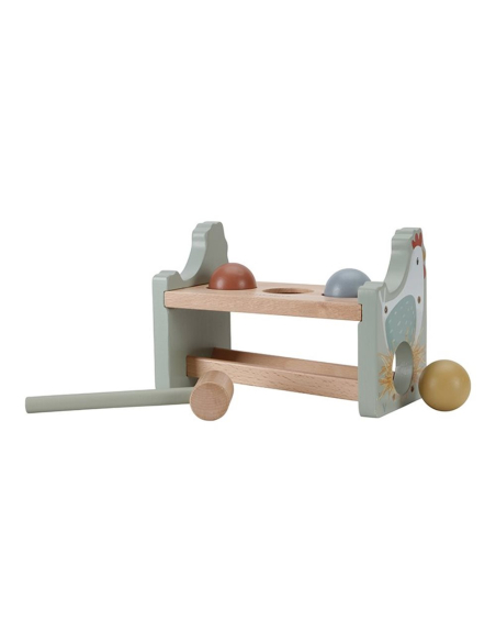 Gioco Con Martello e Palline In Legno - Little Farm