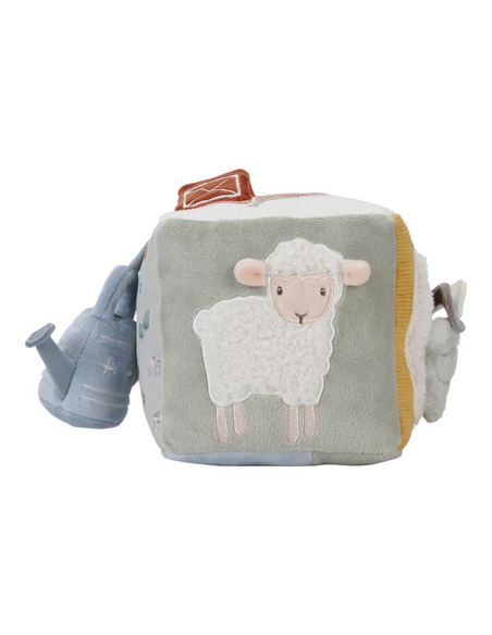 Cubo sensoriale morbido e multiattività - Little Farm