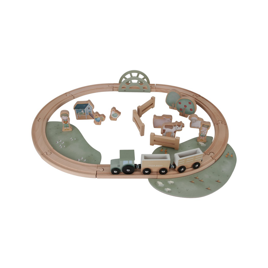 Set trenino in legno – Little Farm