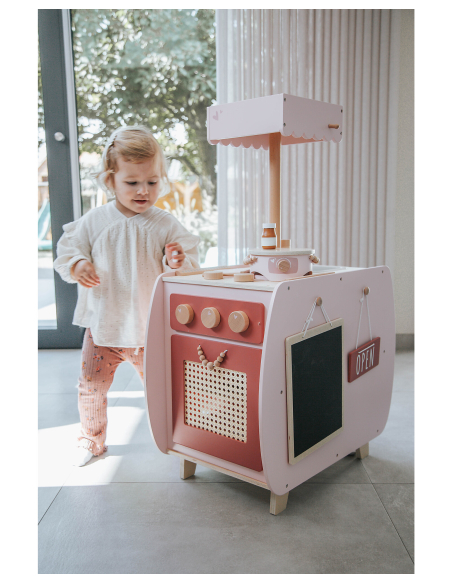 Set per Crepes in Legno - Rosa - Legno di Faggio Certificato FSC