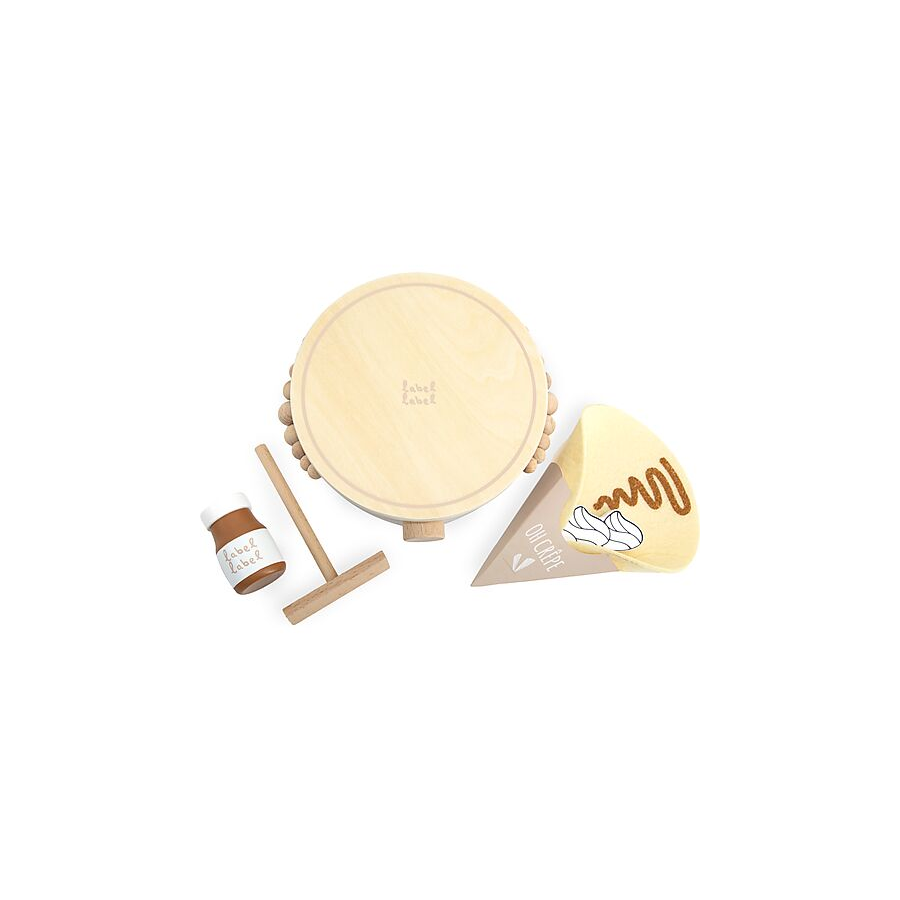 Set per Crepes in Legno - Beige 2