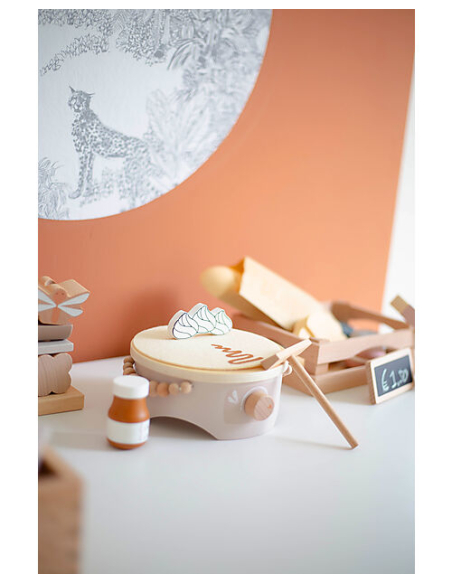 Set per Crepes in Legno - Beige