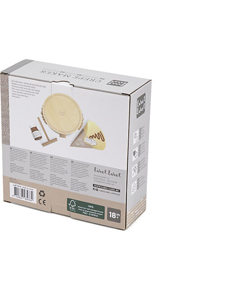 Set per Crepes in Legno - Beige