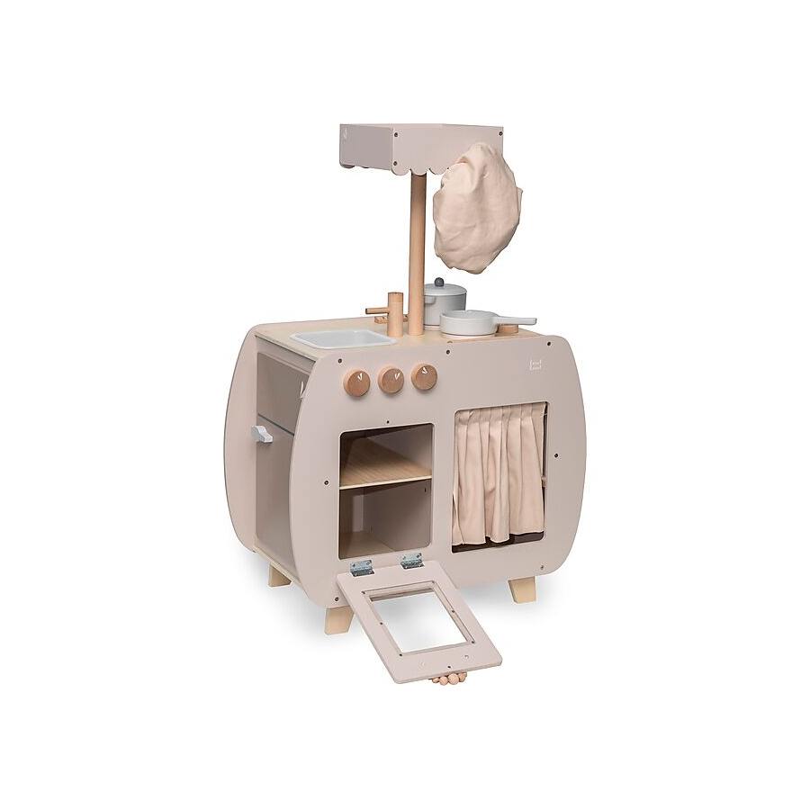 Cucina Bistro Giocattolo in Legno - Beige - Legno di Faggio Certificato FSC 2