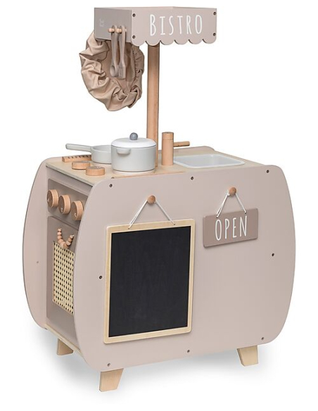 Cucina Bistro Giocattolo in Legno - Beige - Legno di Faggio Certificato FSC