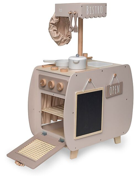 Cucina Bistro Giocattolo in Legno - Beige - Legno di Faggio Certificato FSC